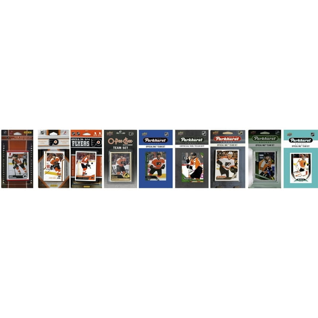 C&I Collectables FLYERS920TS NHL Philadelphia Flyers 9 Different Licensed Trading Card Team Sets