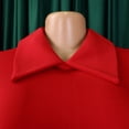 thumbnail image 6 of AURA Women’s Midi Dress High Waist Pleated Flared Skirt Doll Collar Short Sleeve S XXXL, 6 of 7