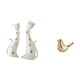 thumbnail image 5 of Figura de gato,Esculturas de gatos de pareja,figura decorativa de gato,Esculturas de parejas de gatos graciosos,estatuas de gatos pulidas,Figura de pájaro,Figura de pájaro dorado,decoración, 5 of 8