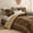Cheetah Brown-King, variant on Queen Flannel Fleece Comforter Set, Black and Gray, 3 Pieces Winter Bedding Set with 90x90 Comforter and 2 Pillow Shams
