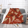 thumbnail image 2 of XMXT Flannel Throw Blanket for Couch, Halloween Pumpkin Mouse Bed Sofa Decor Blankets for Home Bedroom, 60 x 50 inches, 2 of 9
