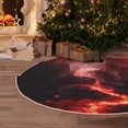 thumbnail image 5 of Bingfone Christmas Tree Skirt Mat Christmas Decoration Interior 36" -Red Moon Lava, 5 of 6