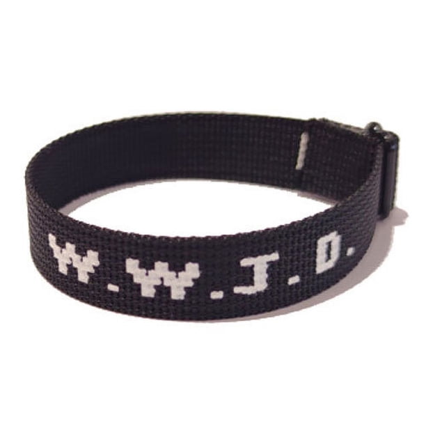 Pulsera deportiva unisex con estampado de letras en jacquard