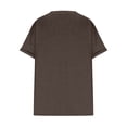 thumbnail image 5 of Raeneomay Oversized T Shirts Casual Tops Women Sexy Plus Size Tops V-Neck Blouse Short Sleeve Blouse Mock Pocket, 5 of 5