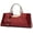 Wine Red, variant on Leather Structured  Handbag Women Evening Party Satchel Crossbody Top Handle Bags |  Leather, Structured, Evening Party, Bags