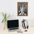 thumbnail image 5 of WFSposter Beagle Dog Sitting on Toilet Wall Art Bathroom Dog Wall Decor Black and White Animal Bathroom Funny Pictures Farmhouse Dog Wall Décor for Toilet Bathroom Framed Artwork 12x16in, 5 of 5