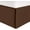 Java Brown, variant on Mocassi Solid Bed Skirt 1-Piece, 1500 Thread Count Quality, Minimalist Design and Modern Look- Easy Care, Wrinkle and Stain Resistant, Cali King, Java Brown