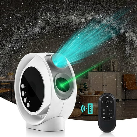 

Star Projector HD Image Large Projection Area LED Lights for Bedroom Infrared Remote Controller 3 Level Silent Rotation Night Light Include 6K Replaceable 2 Galaxy Discs