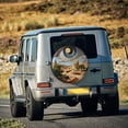 thumbnail image 5 of Gukieu Surreal Desert Eye Landscape Print Car Tire Cover, Adjustable Waterproof and Dustproof Tire Protection Cover, Suitable for SUV, Truck, Van-16 inch, 5 of 6