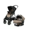 Chicco Corso Modular Travel System Stroller with KeyFit 30 Zip Infant Car Seat - Hazelwood (Tan)