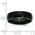 thumbnail image 6 of Chisel Stainless Steel Brushed Black IP-plated 6.2mm Band - Ring Size 11.5, 6 of 8
