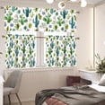thumbnail image 2 of Cactus Kitchen Cafe Window Tier Curtains and Valance 3 Pieces Set Rod Pocket Window Valances Panel Privacy Short Drapes Window Treatment for Bedroom Country, 2 of 4