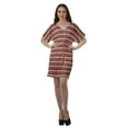 thumbnail image 2 of Moomaya Birthday Dresses Women Printed Work Dress Women Office V Neck Dresses, 2 of 6