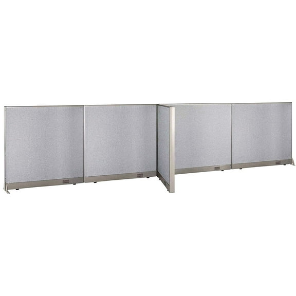 GOF T-shaped Freestanding Partition (30”D x 192”W x 48”H) Office Room Divider, Privacy Screen, Workstation Cubicle