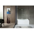 thumbnail image 2 of ANZZI Pacific Series 48 in. W by 58 in. H Frameless Hinged Tub Door in Chrome, 2 of 11