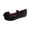 Black, variant on Women's Sweet Coquette Mary Jane Flats, 3D Camellia Flower Elastic Strap Ballet Shoes