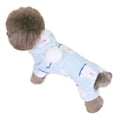 thumbnail image 1 of Suéter cálido de invierno para perro, cachorro, sudadera con capucha, ropa de franela para clima frío, trajes, mono lindo para gato, abrigo (azul), 1 of 5