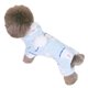 thumbnail image 1 of Perro invierno cálido cachorro suéter sudadera con capucha franela clima frío ropa para mascotas trajes ropa lindo gato jumpsuie onesie abrigo (azul), 1 of 5