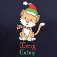 thumbnail image 3 of CafePress - Catnip Christmas Women's V Neck Dark T Shirt - Women's V-Neck Dark T-Shirt, 3 of 4