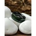 thumbnail image 4 of Metal Masters Mens Tungsten Carbide Ring Dome Green Jade Wood Inlay Wedding Band Black 8mm, 4 of 6