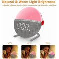 thumbnail image 4 of Kids Digital Alarm Clock, 7 Color Night Light, Dimmer, 8 Nature Alarm Sounds, Snooze, Sleep Aid, Children Boys and Girls, Teens for Bedroom Bedside Gi, 4 of 4