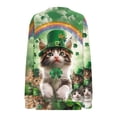 thumbnail image 5 of TaTaai Women's St. Patrick's Day Printed Loose Round Neck Sweatshirt Ladies Long Sleeve Casual Top Soft Comfortable for Daily Home Office Streetwear Spring Fall Winter Wear Gift, 5 of 5