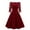 Red, variant on Babysbule Womens Dresses Women Vintage Lace Patchwork Off Shoulder Cocktail Party Retro Swing Dress Outfit