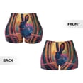 thumbnail image 5 of Picia Neon Rabbit In Archway Printed Workout Shorts for Women Seamless Scrunch Butt Lifting High Waisted Yoga Gym Booty Running Moisture-wicking Short Pants-XX-Large, 5 of 9