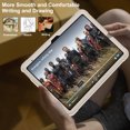 thumbnail image 4 of Heavy Duty Hybrid Protective Tablet Case For iPad 10th 10.9 2022 9th 8th 7th 10.2 9.7 Air 2 Rotating Stand Shoulder Strap Cover Dark Night Green For iPad 10th 2022, 4 of 6