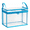 Blue, variant on Extra Large Clear Storage Bags with Zipper Handles, Heavy Duty Thick Clear Bins for Clothes Blankets Toys Moving, Foldable Closet Organizer Storage Containers