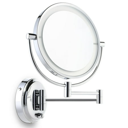 Miusco 7x Lighted Magnifying Double Side Adjustable Makeup