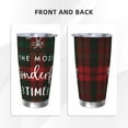 thumbnail image 3 of Rateoe Wonderful Time Christmas Printed Car Guy Gifts for Men Women Tumbler - 20oz/590ml Double Wall Vacuum Insulated Stainless Steel Travel Tumbler Cups with Lid & Straw-Without Straw, 3 of 8