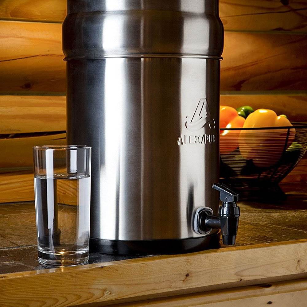Alexapure Pro Stainless Steel Water Filtration System Stores