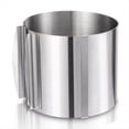 thumbnail image 1 of Anillo para Pastel de Acero Inoxidable Ajustable de 6 A 12 Pulgadas, Anillos para Hornear de Acero Inoxidable de 6 Pulgadas de Alto, Moldes para Pastel Redondos, 1 of 5