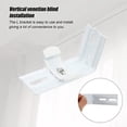 thumbnail image 3 of lanema 2 Pair Vertical Blind L Bracket for Shutters Headrails 38mm 1.5inch Curtain Vertical Blind Mounting Bracket, 3 of 8