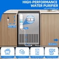 thumbnail image 3 of Dextrus 130 LBS Commercial Ice Maker, 44 Ice Cubes Under Counter Freestanding Machine, ETL Certified, 3 of 9