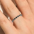 thumbnail image 4 of 0.28ct Marquise Shape black diamond moissanite Wedding Band 10k White Gold, 4 of 4