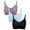 Black,Blue,Black, variant on Ladies Nursing Bras for Breastfeeding Plus Size 3Pcs Pregnant Plain Color Bra Maternity Vest Tops