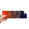 thumbnail image 1 of Brown Crystal Universe Sky Fantasy Star Rectangle Bumper Sticker Notebook Window Decal, 1 of 1