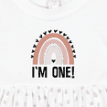 thumbnail image 4 of Inktastic 1st Birthday Boho Rainbow One Year Old Girls Baby Dress, 4 of 5