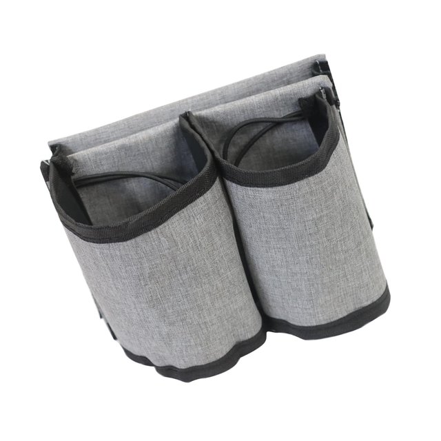 Injueey Práctico soporte de almacenamiento en reposabrazos para botellas de bebidas Instalación rápida y sencilla Almacenamiento y organización del hogar Gris 16x12x8cm