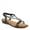 Black, variant on Women's CHARMER T-Strap Flat Sandals Soft Gold EU 41 / US 9.5 - 10