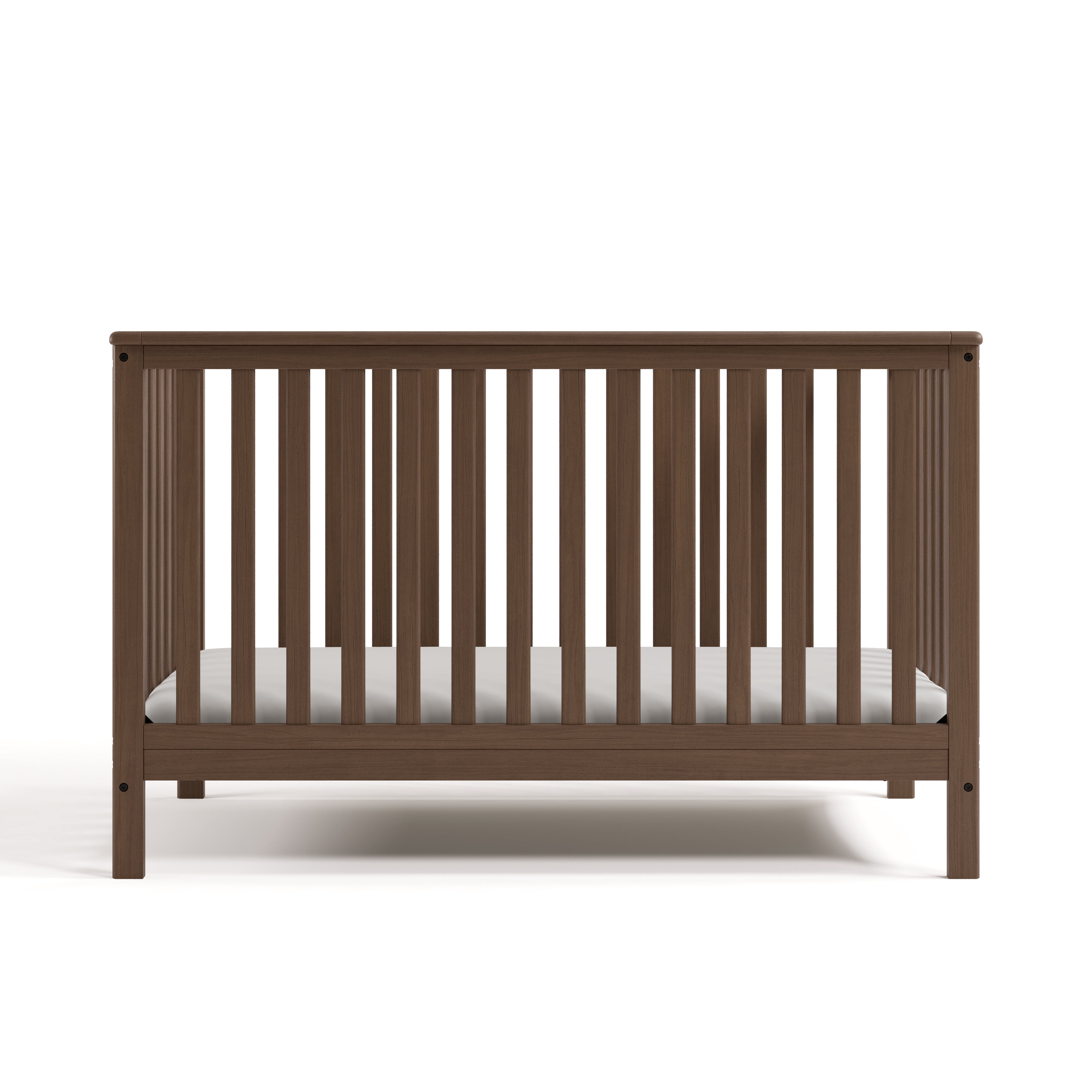 Storkcraft Hillcrest 4-in-1 Convertible Baby Crib, Hazelnut