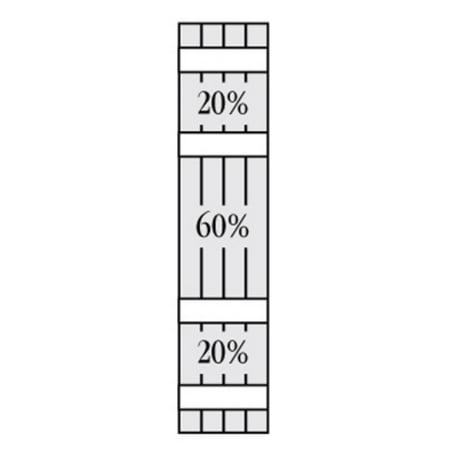 Perfect Shutters 28 625W in Open Board N Batten Arch Top Vinyl Shutters