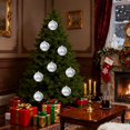 thumbnail image 7 of Ltvvegg Christmas Balls Ornaments, 4.72in Large Christmas Decorations Tree Shatterproof Christmas Ball Ornaments for Wedding Holiday Halloween Party Indoor Outdoor Decor, Silver, 7 of 7