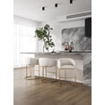 thumbnail image 2 of Manhattan Comfort Louvre 36 in. Cream and Titanium Gold Stainless Steel Counter Height Bar Stool, 2 of 3