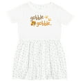thumbnail image 3 of Inktastic Gobble Gobble Thanksgiving Girls Toddler Dress, 3 of 5