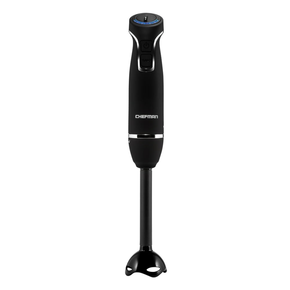 Chefman Immersion Blender 300 Watt Turbo 12 Speed Stick Hand Blender