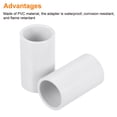 thumbnail image 4 of Unique Bargains PVC Conduit Coupler Straight Fittings 20mm Terminating Hose Electrical Conduit Pack of 20, 4 of 5