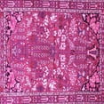 thumbnail image 1 of Ahgly Company Indoor Square Animal Pink Traditional Area Rugs, 5' Square, 1 of 4